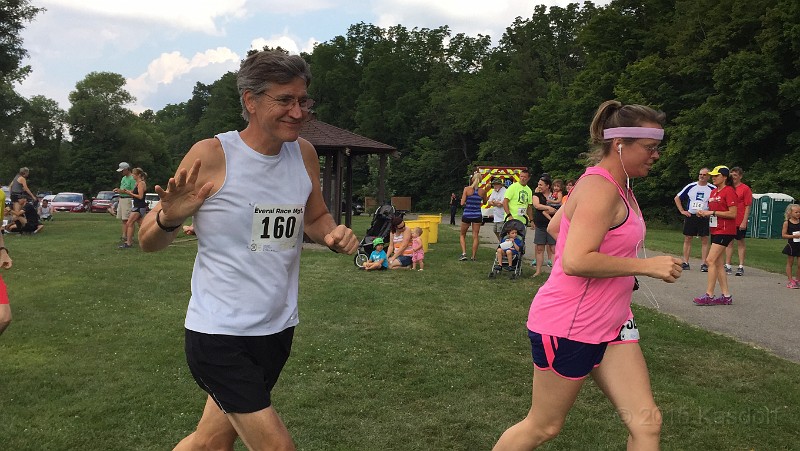 2015 Road Runner Classic 8K 106.JPG - 2015 Road Runner Classic 8K run at Maybury State Park outside Northville Michigan on July 25, 2015.